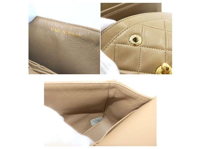 Borsa a tracolla Chanel Matelasse 23 con catena Beige - vista 9