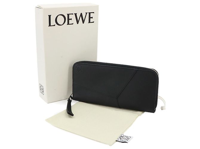 Portafoglio con zip Loewe Puzzle Nero - vista 2