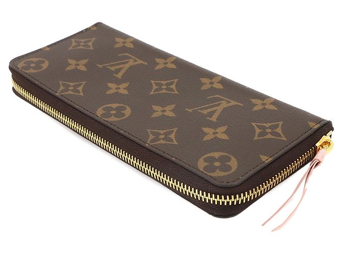 Louis Vuitton Monogram Portefeuille Clemence Long Wallet Rosa Monogramma - vista 5