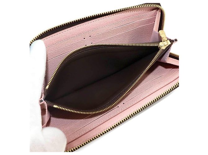 Louis Vuitton Monogram Portefeuille Clemence Long Wallet Rosa Monogramma - vista 7