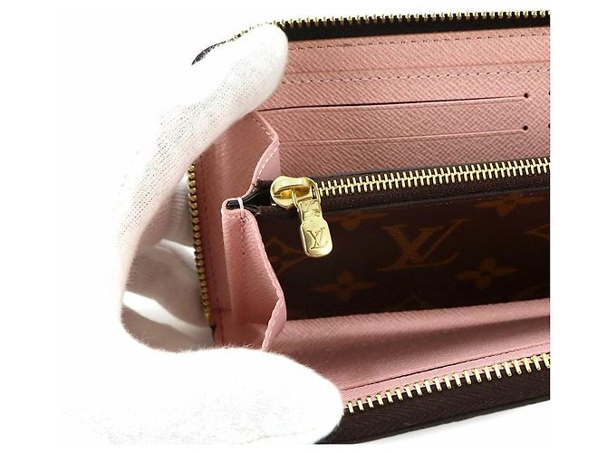Louis Vuitton Monogram Portefeuille Clemence Long Wallet Rosa Monogramma - vista 9