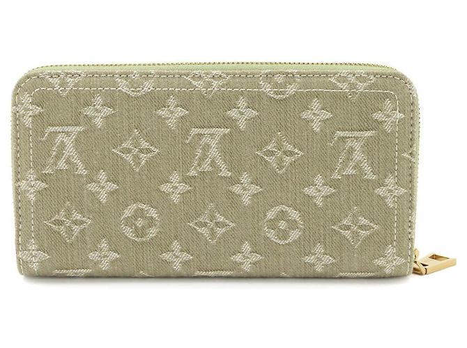 Louis Vuitton Monogram Denim Langbeutel Khaki - Ansicht 3