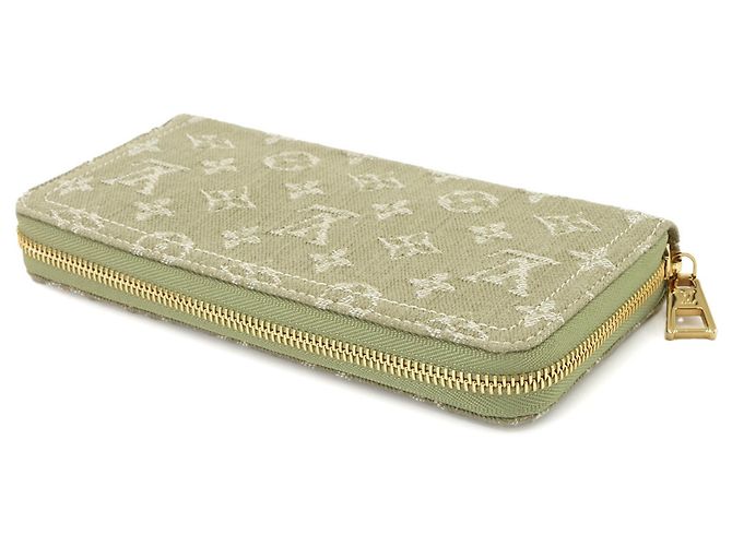 Louis Vuitton Monogram Denim Langbeutel Khaki - Ansicht 4