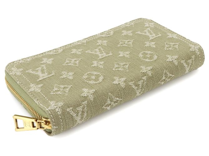 Louis Vuitton Monogram Denim Langbeutel Khaki - Ansicht 5