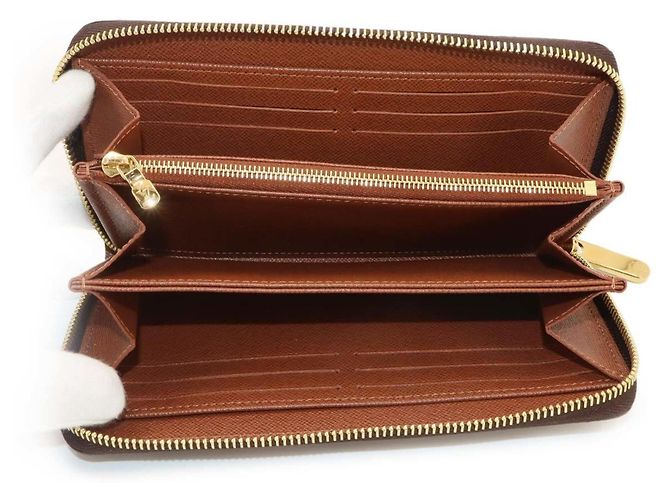 Cartera Zippy Monogram Louis Vuitton Castaño - vista 6