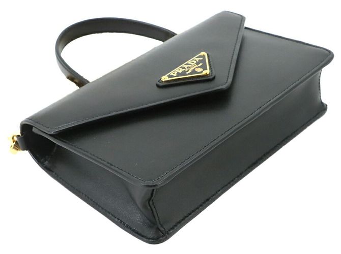 Bolso de hombro con cadena Prada Negro - vista 5