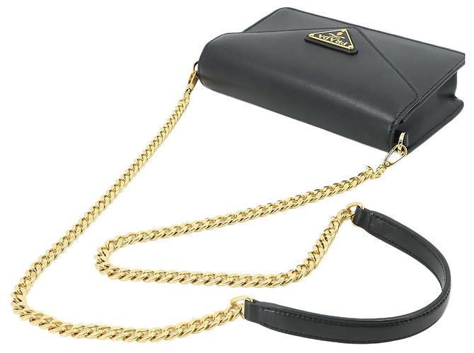 Bolso de hombro con cadena Prada Negro - vista 6