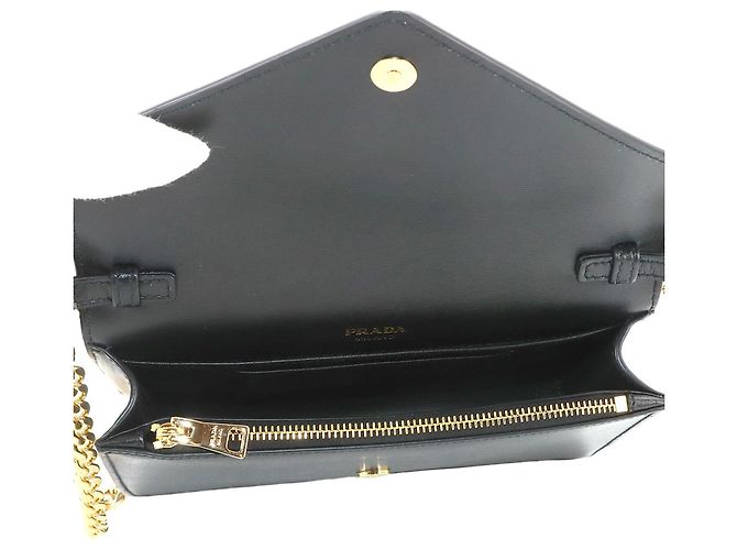 Bolso de hombro con cadena Prada Negro - vista 7