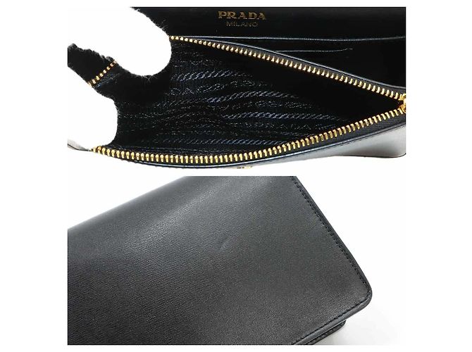Bolso de hombro con cadena Prada Negro - vista 9