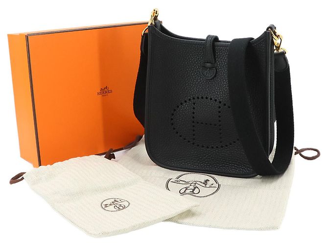 Hermès Borsa a tracolla Hermes Evelyne Amazon TPM Nero - vista 2