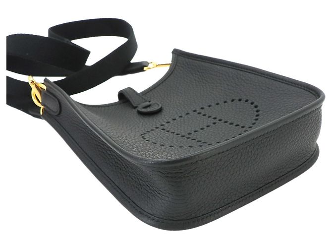 Hermès Borsa a tracolla Hermes Evelyne Amazon TPM Nero - vista 5