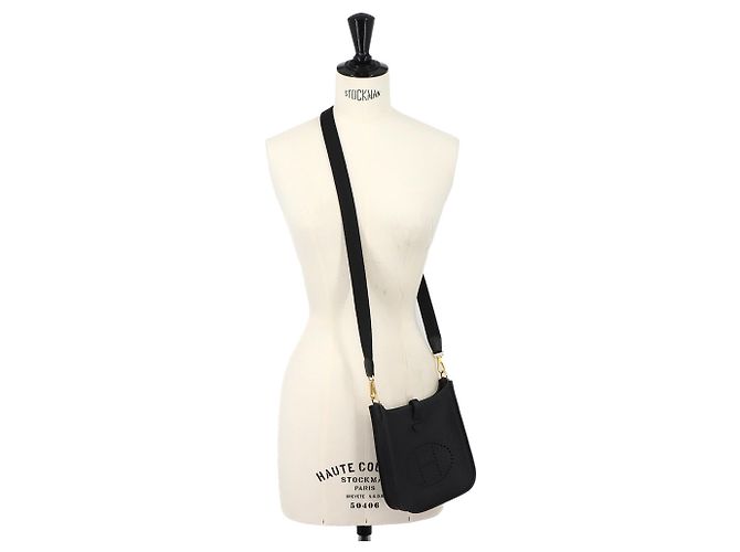 Hermès Borsa a tracolla Hermes Evelyne Amazon TPM Nero - vista 9