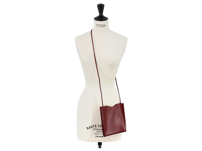 Hermès Sac à main épaule Hermes Onimaitou Pochette Rouge - vue 10