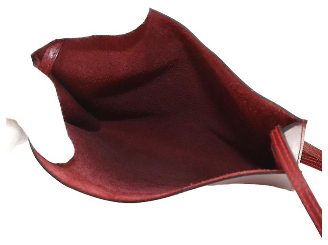 Hermès Sac à main épaule Hermes Onimaitou Pochette Rouge - vue 7