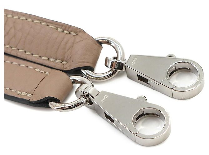 Hermès Bandoulière Hermes Kelly Bolide Beige - vue 5