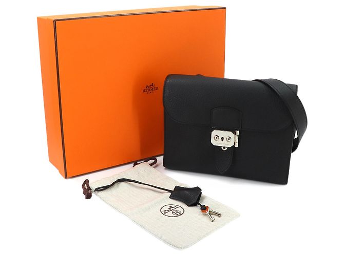 Hermès Hermes Sack à Depeche 21 Shoulder Handbag Schwarz - Ansicht 2