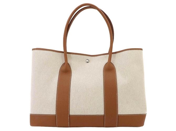 Hermès Borsa a mano Hermes Neo Garden 41 Voyage Tote D'oro Crudo - vista 2