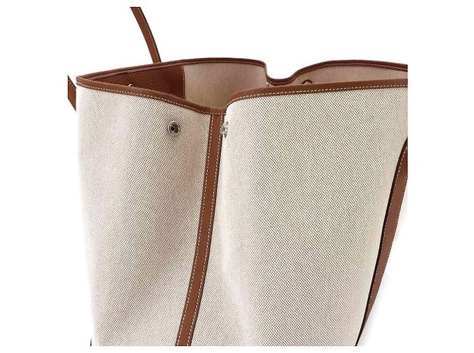 Hermès Borsa a mano Hermes Neo Garden 41 Voyage Tote D'oro Crudo - vista 8