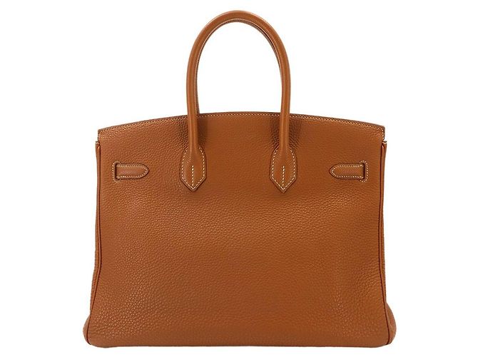 Hermès Borsa Hermes Birkin 35 Togo Gold D'oro - vista 3