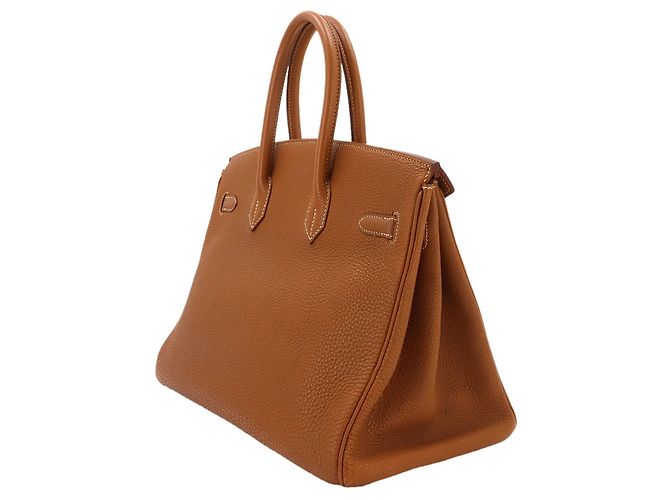 Hermès Borsa Hermes Birkin 35 Togo Gold D'oro - vista 4