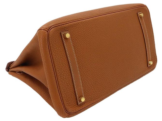 Hermès Borsa Hermes Birkin 35 Togo Gold D'oro - vista 5