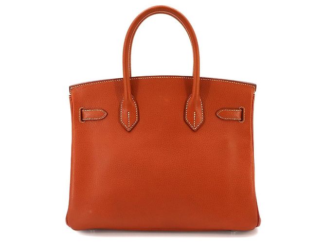 Hermès Borsa Hermes Birkin 30 in Brique Marrone - vista 2