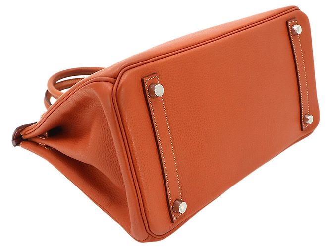 Hermès Borsa Hermes Birkin 30 in Brique Marrone - vista 4