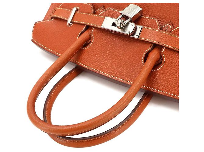 Hermès Borsa Hermes Birkin 30 in Brique Marrone - vista 5