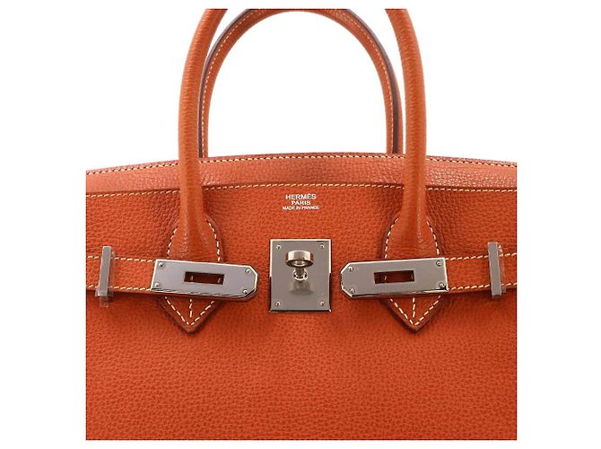 Hermès Borsa Hermes Birkin 30 in Brique Marrone - vista 7