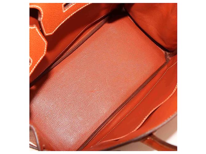 Hermès Borsa Hermes Birkin 30 in Brique Marrone - vista 8