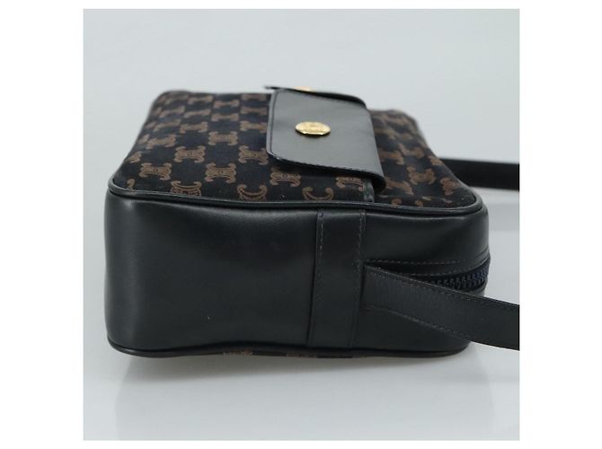Céline Celine Flap Shoulder Canvas Blu navy - vista 3