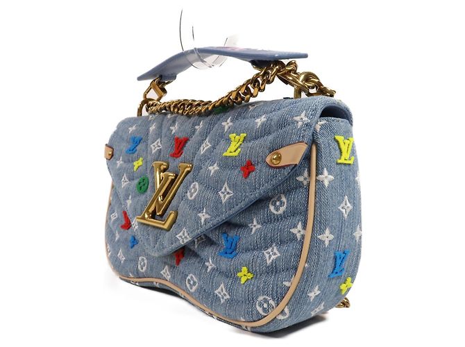 Louis Vuitton New Wave Denim MM Azul - vista 3
