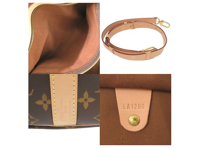 Louis Vuitton New Keepall Bandoulière 45 Monogram Boston Bag Marrone Monogramma - vista 10