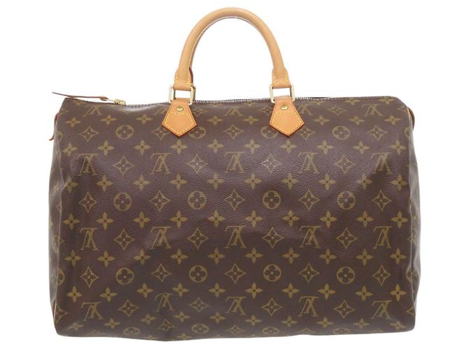 Borsa Louis Vuitton Speedy 40 Monogram Marrone Monogramma - vista 2