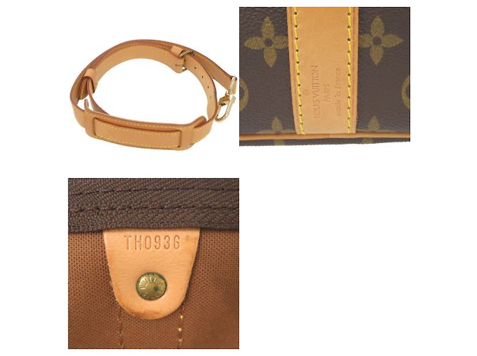 Borsa Louis Vuitton Keepall Bandoulière 50 Monogram Marrone Monogramma - vista 10