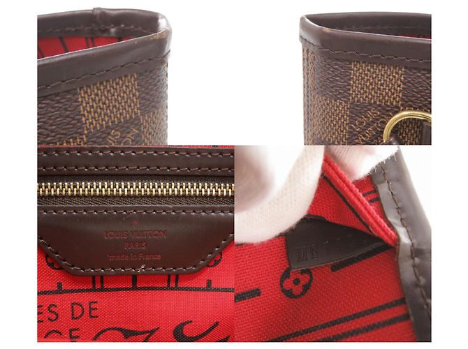 Louis Vuitton Neverfull PM Damier Tote Bag Fuschia Damier ebene - Ansicht 9
