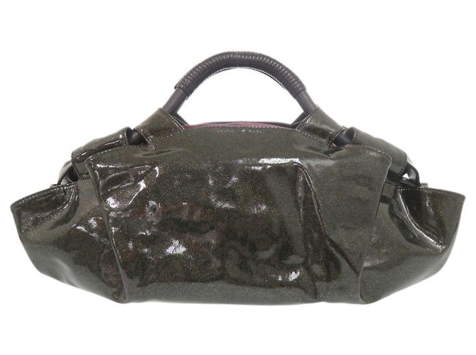 Borsa Loewe Nappa Aire in pelle verniciata Nero - vista 2