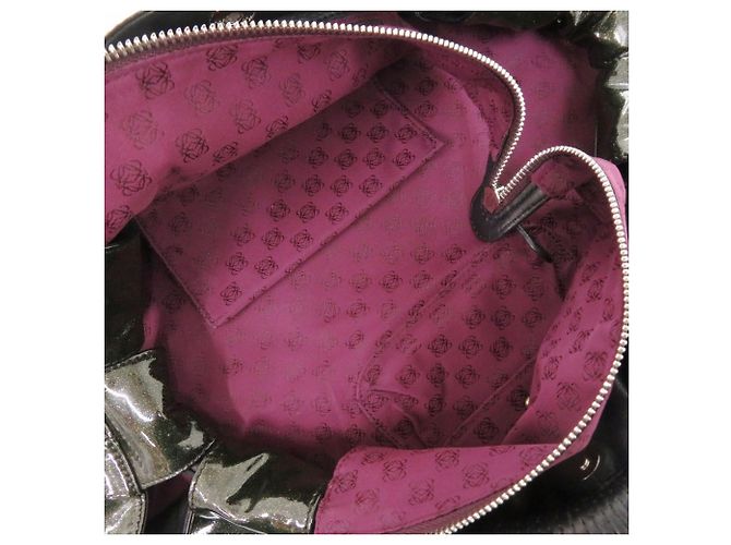 Borsa Loewe Nappa Aire in pelle verniciata Nero - vista 6
