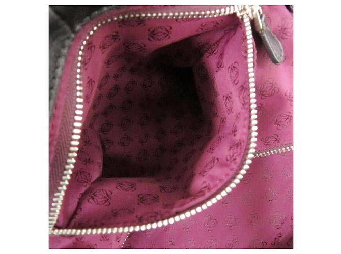 Borsa Loewe Nappa Aire in pelle verniciata Nero - vista 7