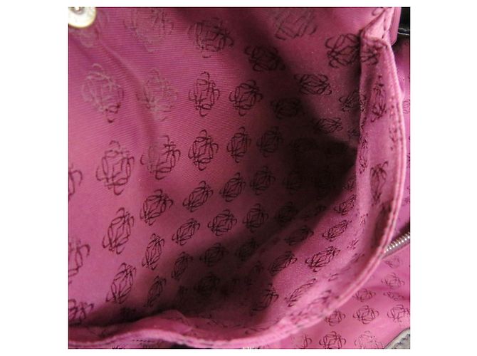 Borsa Loewe Nappa Aire in pelle verniciata Nero - vista 8