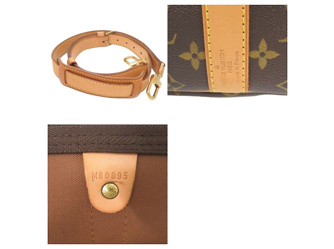 Borsa Louis Vuitton Keepall Bandoulière 45 Monogram Marrone Monogramma - vista 10
