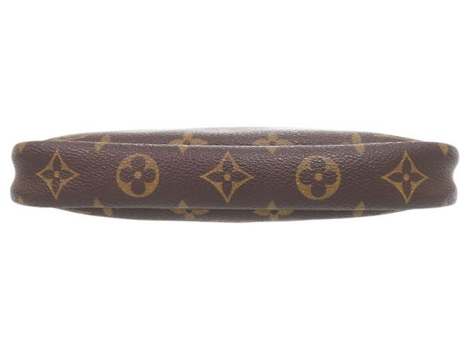 Borsa Louis Vuitton Pochette Accessoires Marrone Monogramma - vista 3
