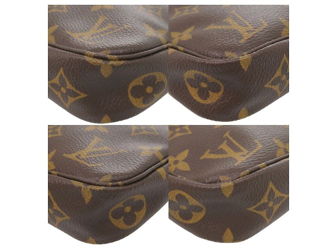 Borsa Louis Vuitton Monogram Pochette Accessoires Marrone Monogramma - vista 4