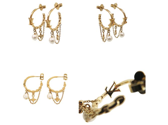 Orecchini Blooming Hoop Louis Vuitton D'oro - vista 4