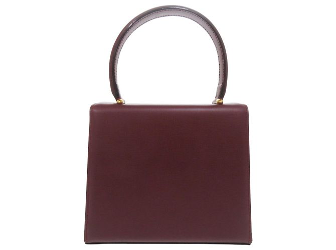 Borsa in pelle Bordeaux Cartier Must Line Bordò - vista 3