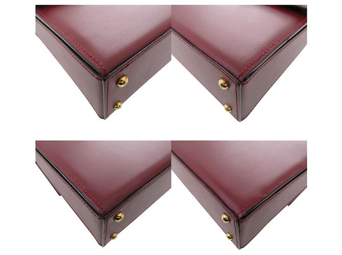 Borsa in pelle Bordeaux Cartier Must Line Bordò - vista 4