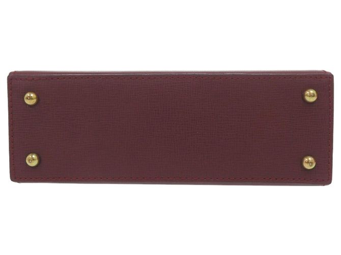 Borsa in pelle Bordeaux Cartier Must Line Bordò - vista 5