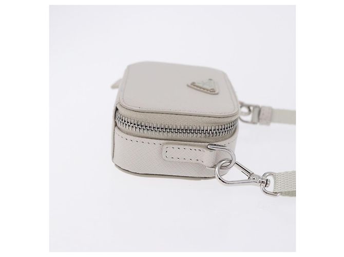 Borsa a tracolla Prada Brique Camera in pelle Saffiano Beige - vista 3
