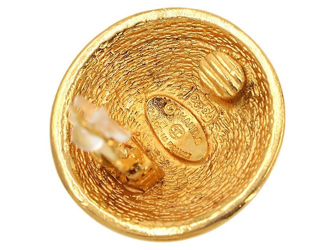 Chanel Coco Mark Gold Clip-On Ohrringe Golden - Ansicht 5