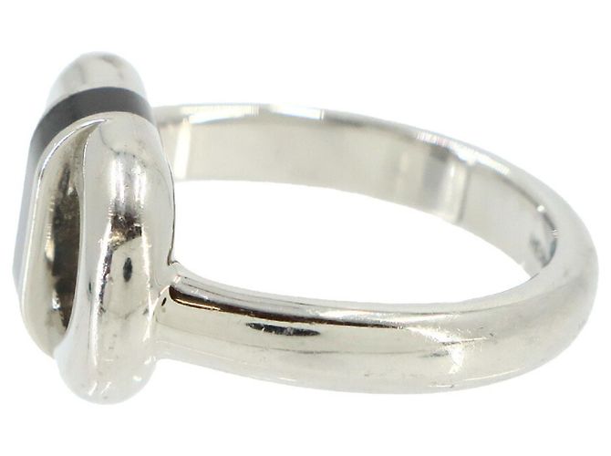 Hermès Hermes Maillon T62 Ring Black Silvery - view 4